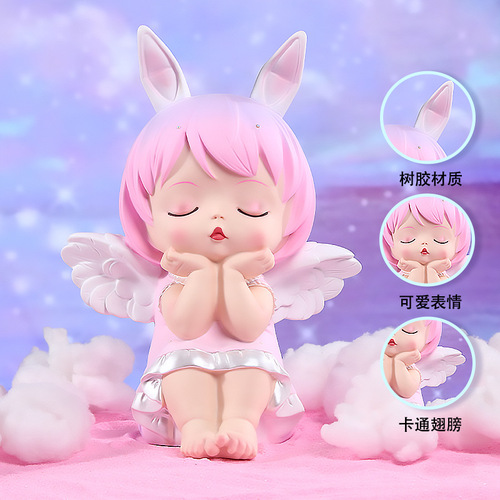 Anne Baby Savings Bank Home Standing Ornament Children's Gift for Kids Money Bank Bedroom Living Room Decor