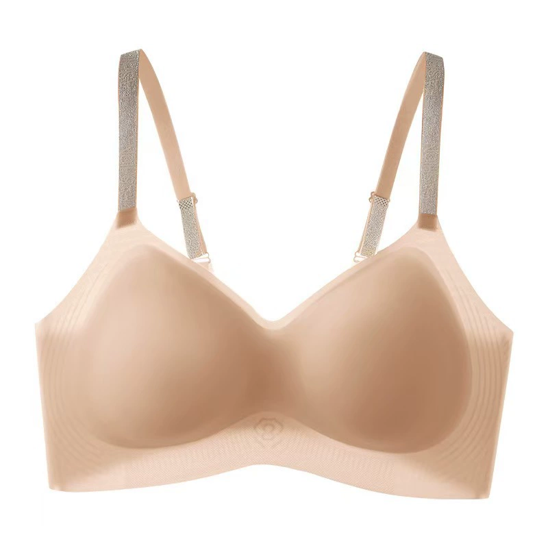 Оригинальное нижнее белье с ароматом эфирного масла камелии для женщин, комфортная, прохладная, нежная и мягкая кожа, поддерживающая вторичную грудь, 3D-желейный бюстгальтер