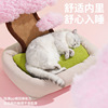 Zeze cherry tree cat nest Sleeping cat grabbing warm cat bed Four seasons common cute, biting, teasing cat bed cat nest