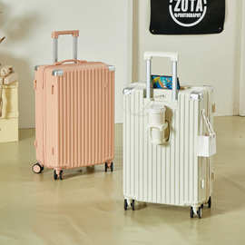 新款复古行李箱女万向轮拉杆箱男学生耐用密码箱旅行箱子大容量潮
