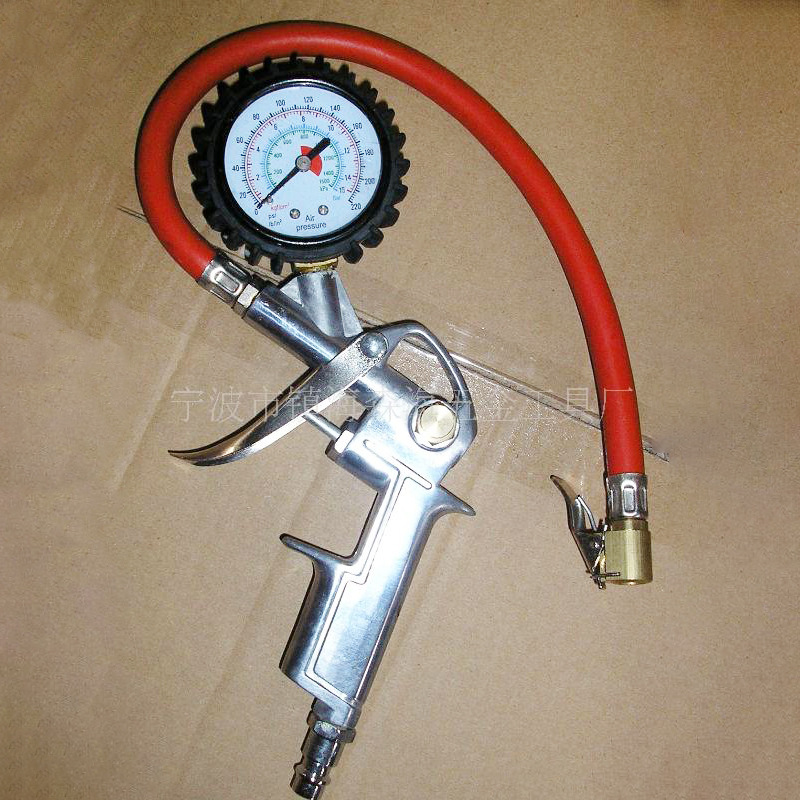 供应胎压枪，吹尘枪，打气嘴等汽保工具 多功能胎压计 轮胎压力表