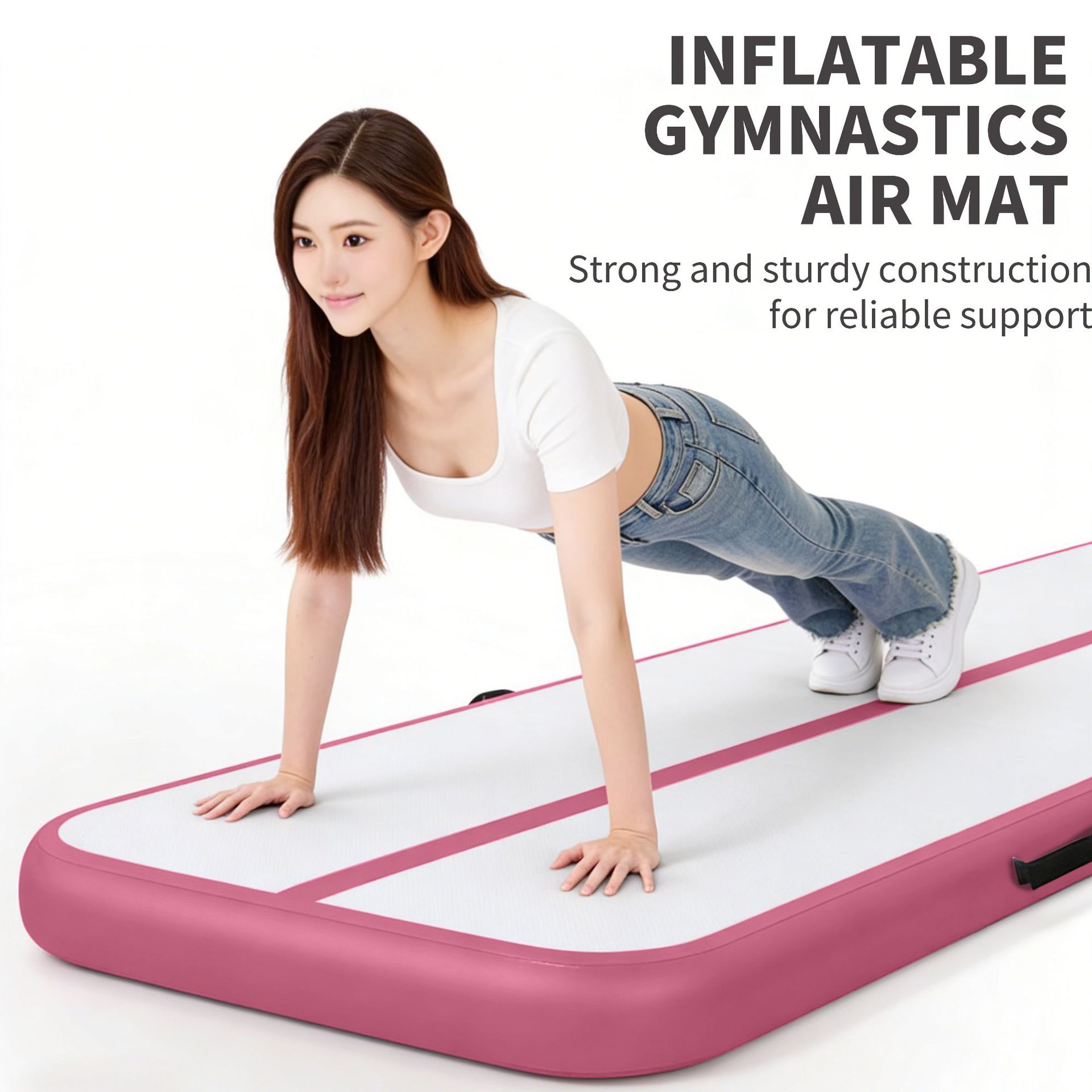Cross-Border Hot-Selling Brushed Air Mats Directly Supplied from the Manufacturer, Taekwondo Air Mats, Training Mats, Yoga Mats, In-Stock Inflatable Gymnastics Mats