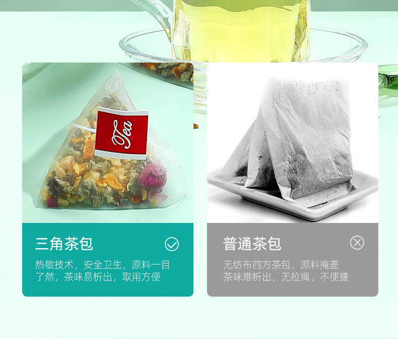 Wax Gourd Lotus Leaf Herbal Tea 35g Box 7 Triangle Bags Refreshing Daily Brew quality and texture