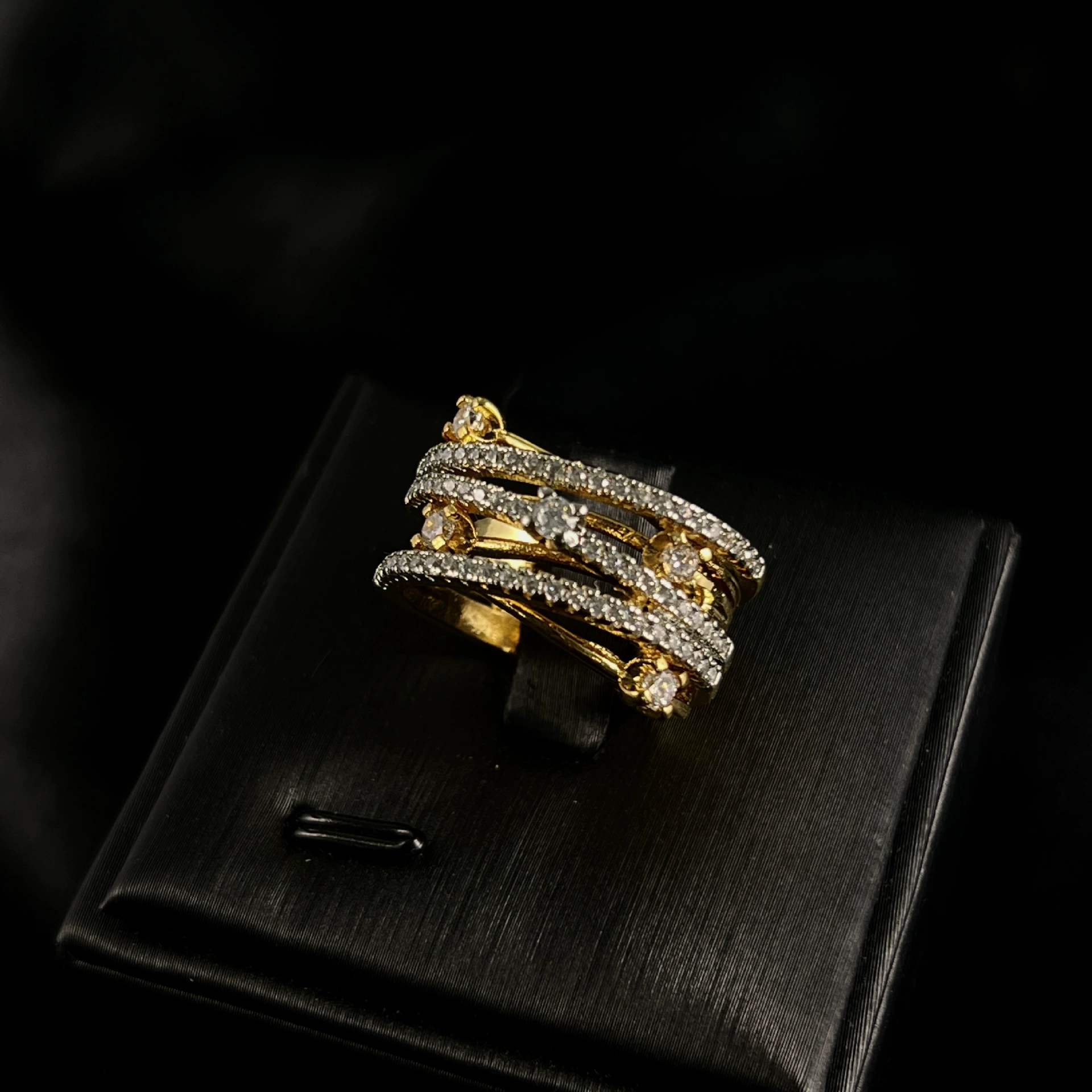 Fashionable accessory, universal copper ring, light luxury style, 3 colors