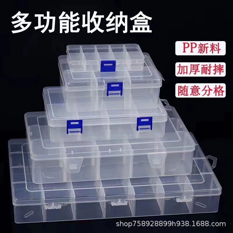 Storage box, small storage system, earrings, transparent plastic accessory