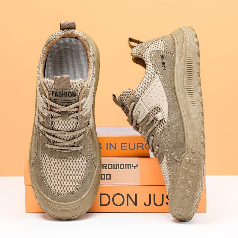 Summer Men's Shoes New Breathable Mesh Shoes Men's Non-slip Wear-resistant Work Shoes for Work Site Labor Protection Shoes Board Shoes Summer Men's Shoes New Breathable Mesh Shoes Men's Non-slip Wear-resistant Work Shoes for Work Site Labor Protection Shoes Board Shoes
