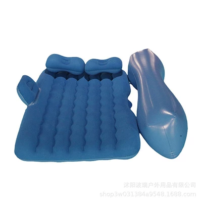 Mattress, Car Back Seat Inflatable – Vehicle-mounted inflatable bed - car-bed-pump-blue