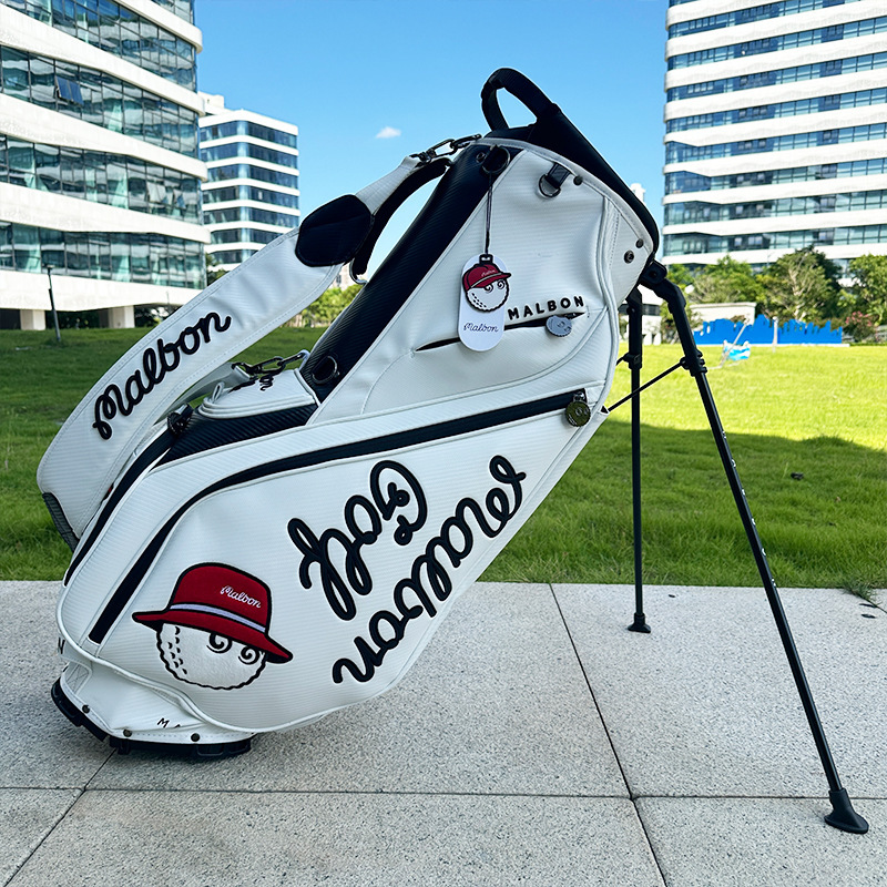 韓国 Malbon ゴルフバッグ PU 新しい防水軽量クラブバッグ男性と女性のクロスボディブラケットボールバッグメーカー|undefined
