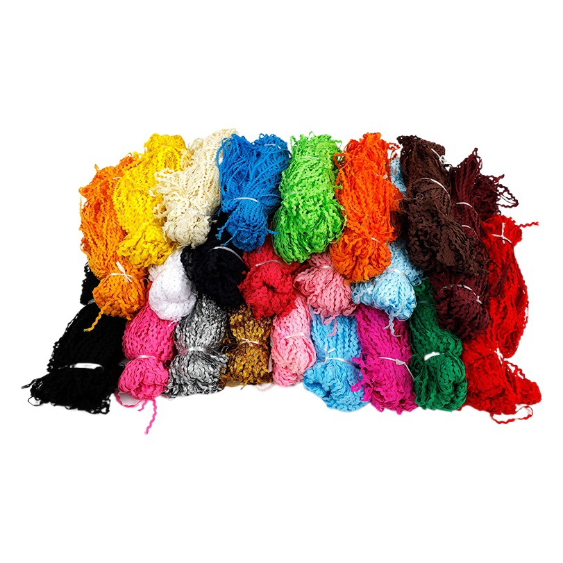 Venta al por mayor 5mm colorido agua onda borde cinta curva borde banda curva cinturón S-tipo encaje cinta polipropileno onda cinturón