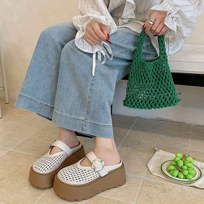 2026 nuevo estilo francés de moda transpirable zapatillas frías perezosas de verano image 2