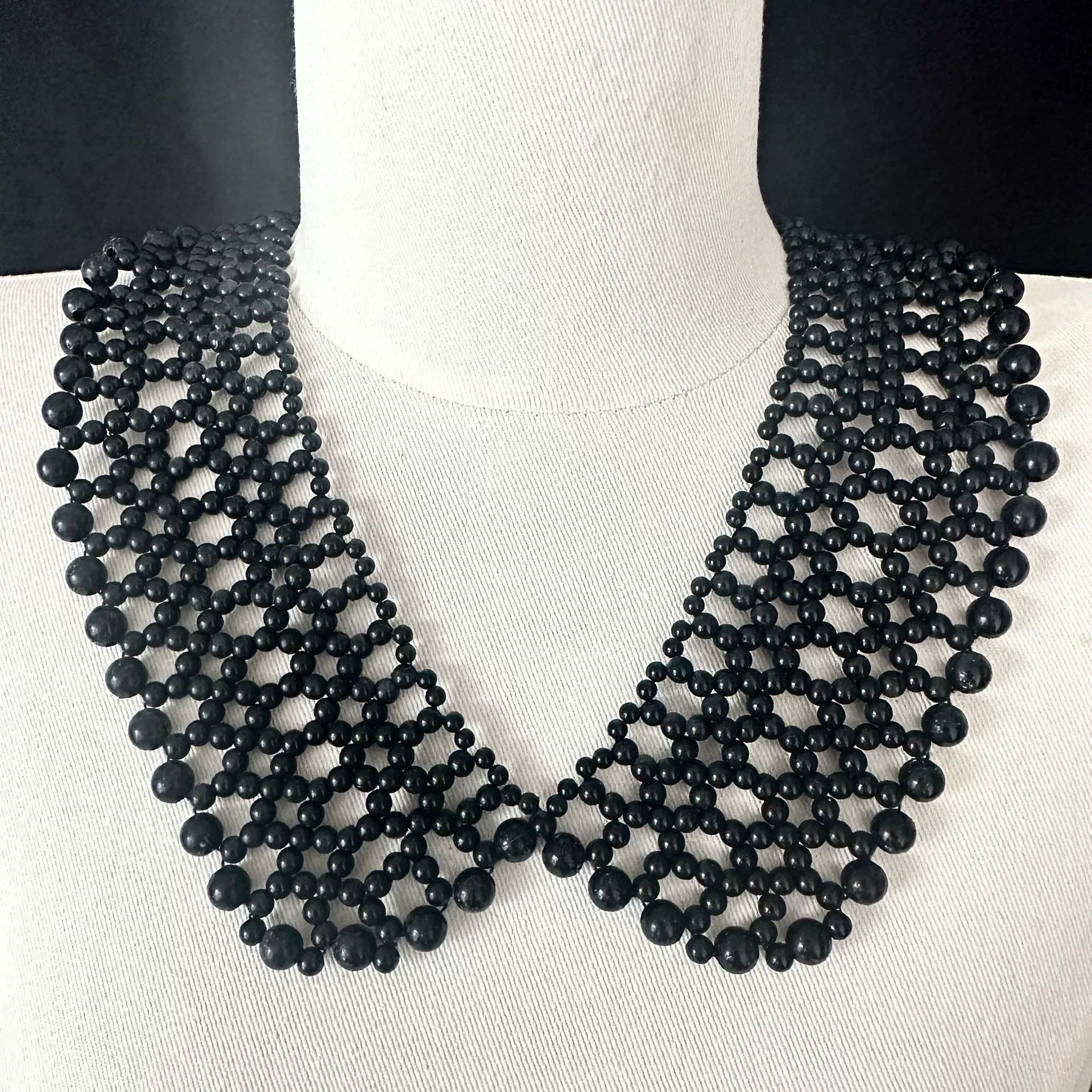 Fashionable retro universal accessory handmade, woven false collar pearl, (Physicals)