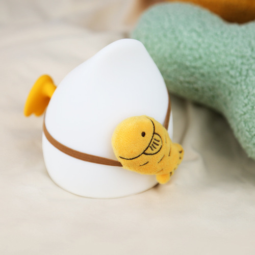 New Product Creative Cute PP Duck Sleepy Night Light USB Charging Phone Stand Soft Silicone Pat Pat Night Light