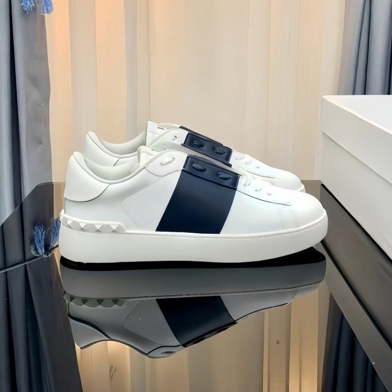 Vt Rivet White Sneakers for Women, Spring and Summer Fashion Versatile Unisex Sports Shoes, White Thick-Soled Height-Increasing Couple's Sneakers Vt Rivet White Sneakers for Women, Spring and Summer Fashion Versatile Unisex Sports Shoes, White Thick-Soled Height-Increasing Couple's Sneakers
