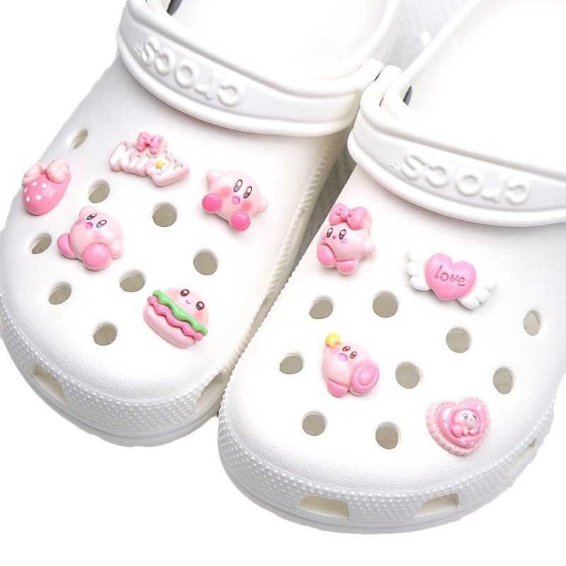 Cartoon Star Kabi diy accesorios de resina agujeros zapatos accesorios zapatos flor linda niña Kabi hebilla desmontable