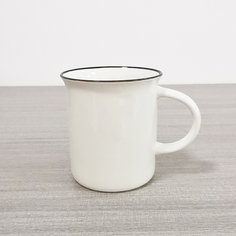 Taza de agua de procesamiento de lotes pequeños tazas de cerámica LOGO taza de agua taza de marca blanca taza de cerámica taza de café