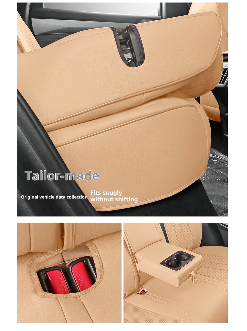 New Model Luxury Car Song Ldm-I Full Leather Car Seat Cushion, Four-Season Overseas Right-Hand Drive Seat Cover, Cross-Border Full-Cover Car Seat Cushion