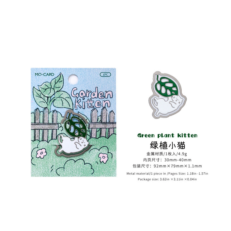 墨言墨金属製ブックマーク 猫の生活小劇場 可愛い漫画学生ギフト読書用ページクリップ|undefined