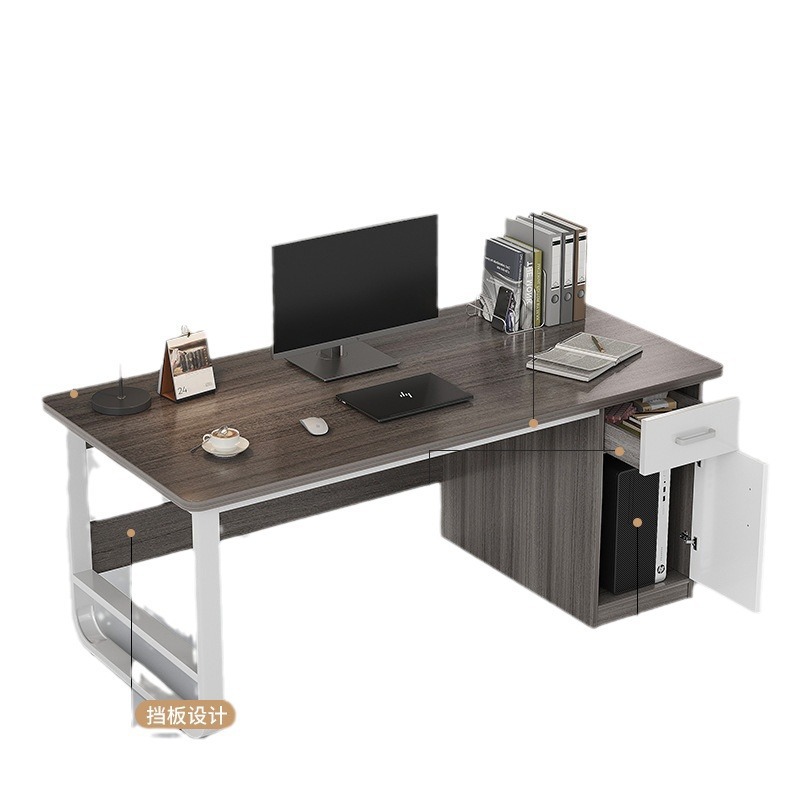 Mesa de oficina de personal mesa y silla de oficina combinación simple moderna mesa de computadora de escritorio de una sola posición para oficina especial