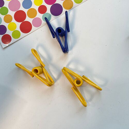 Color multi-functional clothes clip clothes clip windproof clip sock drying metal sealing clip spring clip BH046
