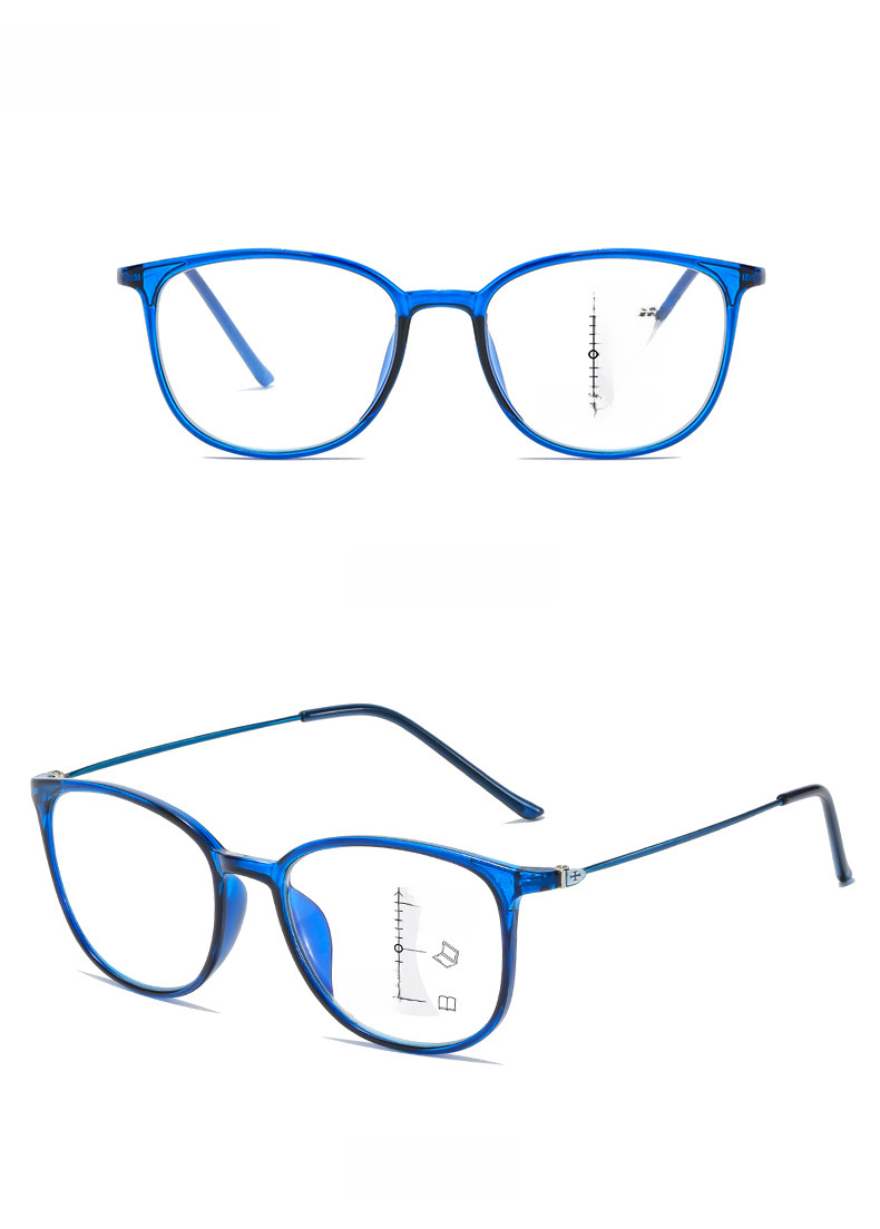 Nouvelles lunettes de presbytie progressives multifocales anti-lumière bleue en gros hommes et femmes lisant des lunettes de presbytie à double usage_voghion.com