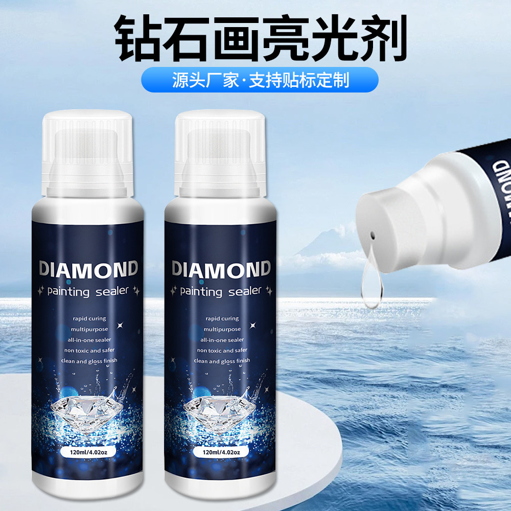 Pegamento transparente para pintura de diamantes, venta directa de fábrica, pegamento PVA para rompecabezas infantiles DIY, para realzar el brillo y evitar la desprendimiento de las piezas.