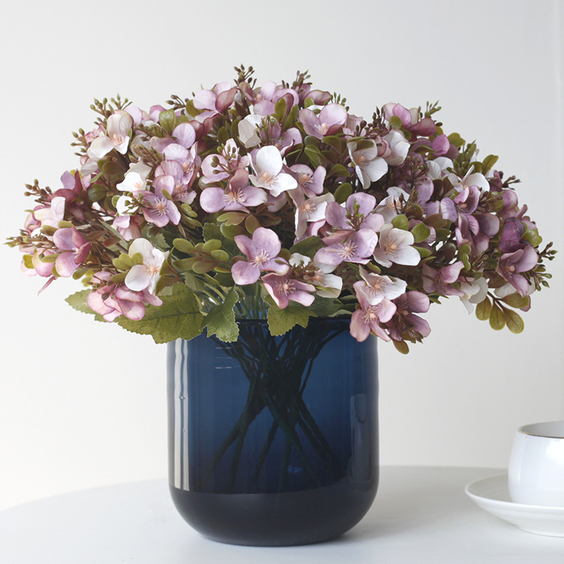 Artificial Hydrangea Bouquet For Wedding Home Table Decoration_voghion.com