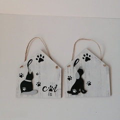 2022新款木質工藝品狗狗木牌美式鄉村吊牌掛牌裝飾
