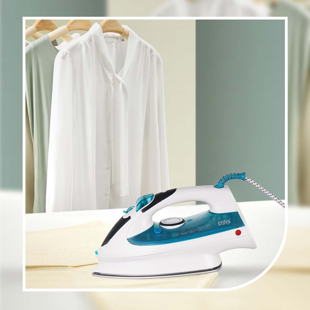 WINNING STAR transfronterizo británico-europeo estándar chorro de agua seco explosión vapor multifuncional placa inferior de cerámica plancha eléctrica