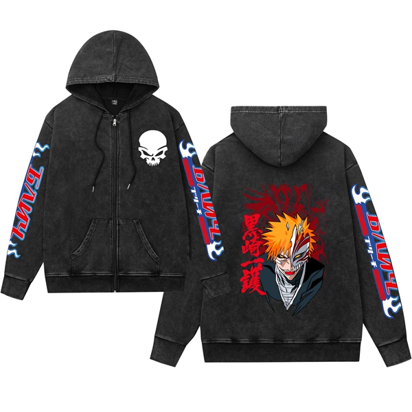 Black Washed Zipper G