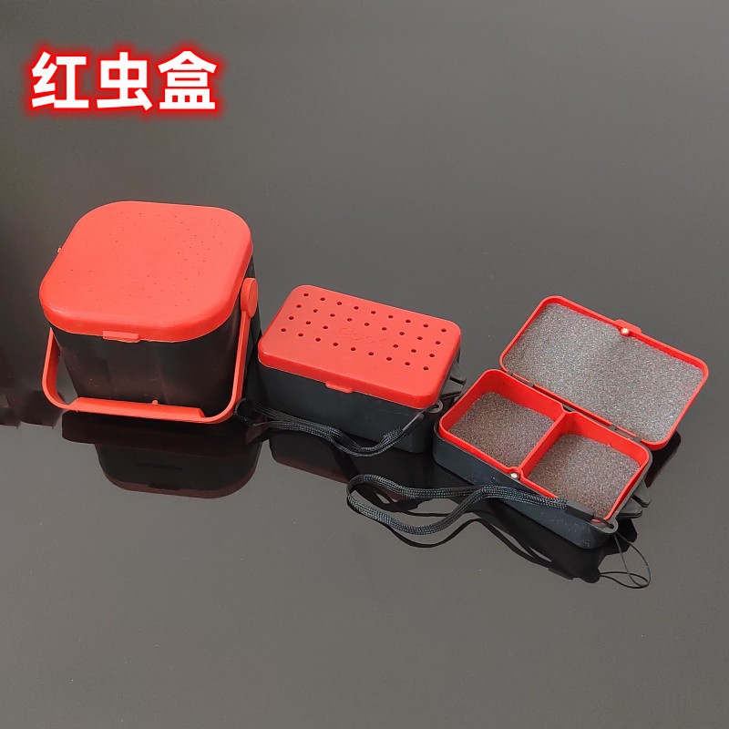 Red Worm Box Thickened Portable Earthworm Box Double Layer Live Bad…