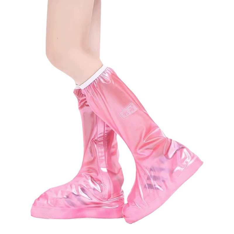 Детские непромокаемые бахилы с высоким верхом для путешествий на дождливый день, утолщенные износостойкие непромокаемые Бахилы из ПВХ, детские непромокаемые сапоги для детского сада