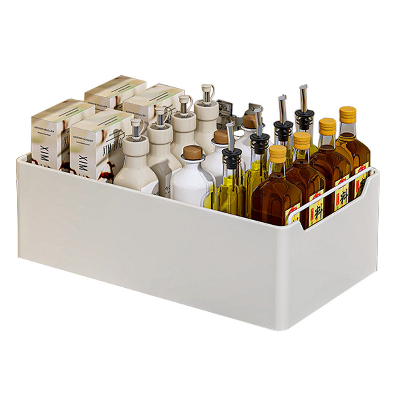 Cabinet internal shelf kitchen drawer tableware spice bottle storage box multifunctional drawer basket storage basket