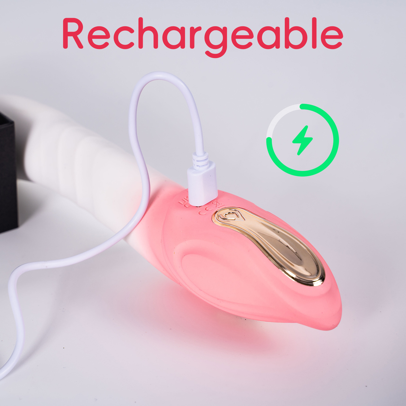 Dispositivo di masturbazione femminile simulato del pene con vibrazione magica fata, bastone per massaggio completamente automatico_voghion.com