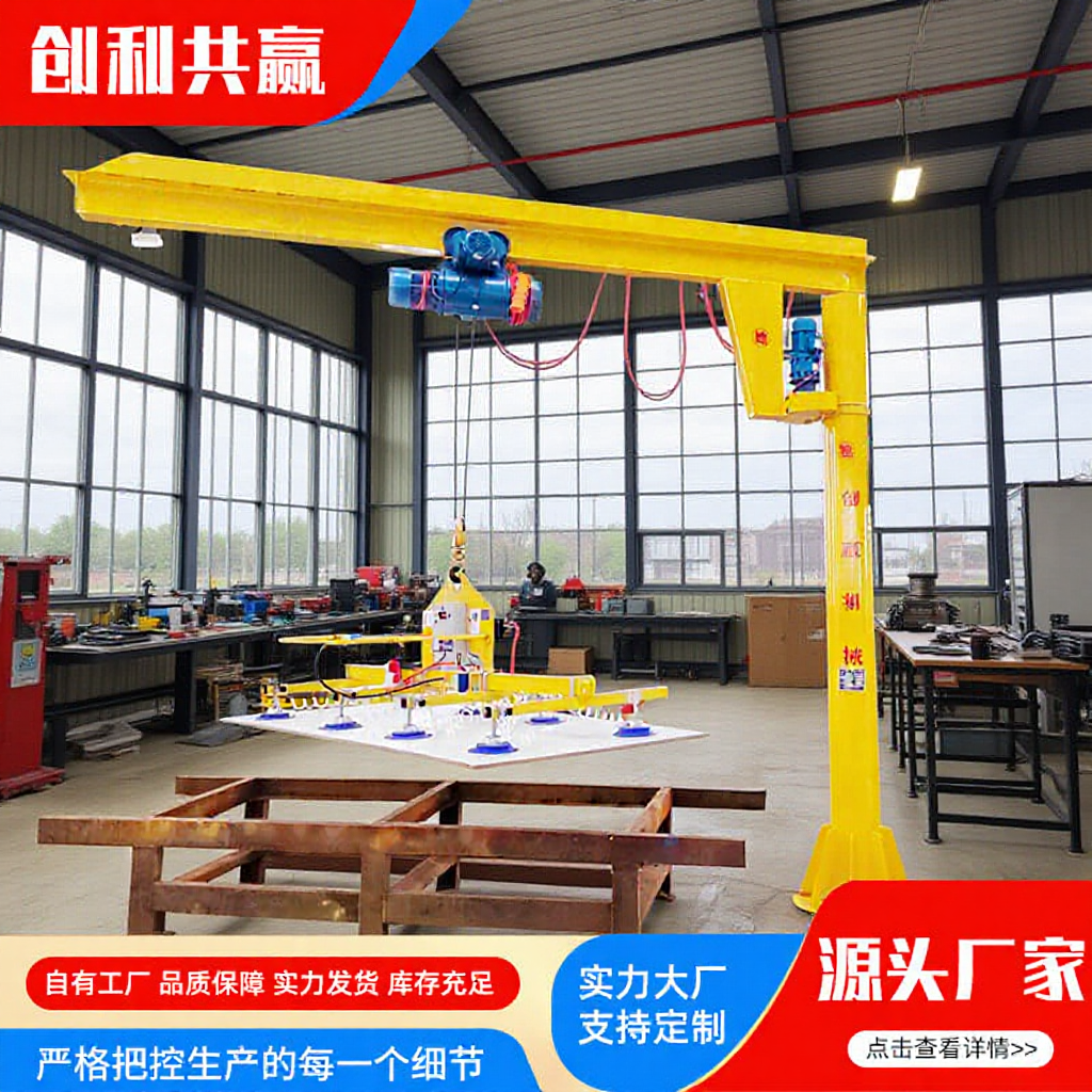 电动悬臂吊室内无线遥控电动旋转单臂吊小型立柱式小吨位悬臂吊