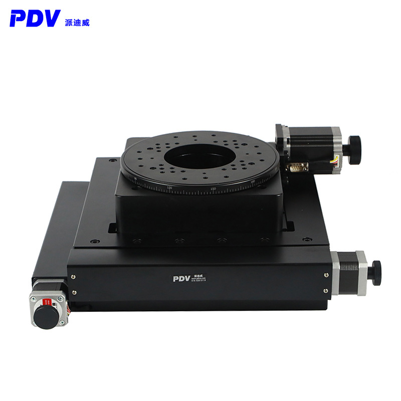PDV派迪威电动XY加旋转多维组合旋转台平移台双轴滑台高精位移台