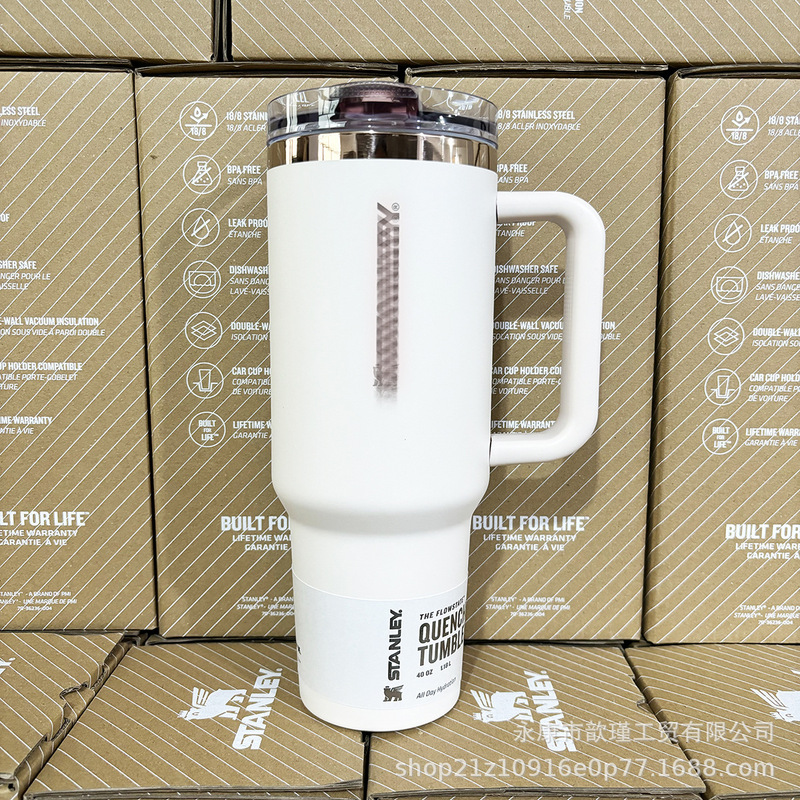 Amazon S*anley 40oz カラーカーカップ ハンドル付き 保温保冷 タイダイシリーズ アイスバーカップ 卸売 B|undefined