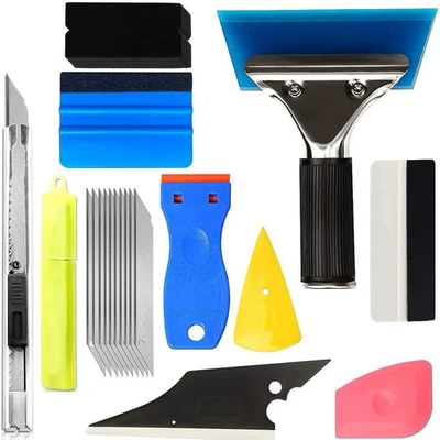 KNS car film tool suit window solar film special tool beef tendon hard scraper cross-border 10-piece set
