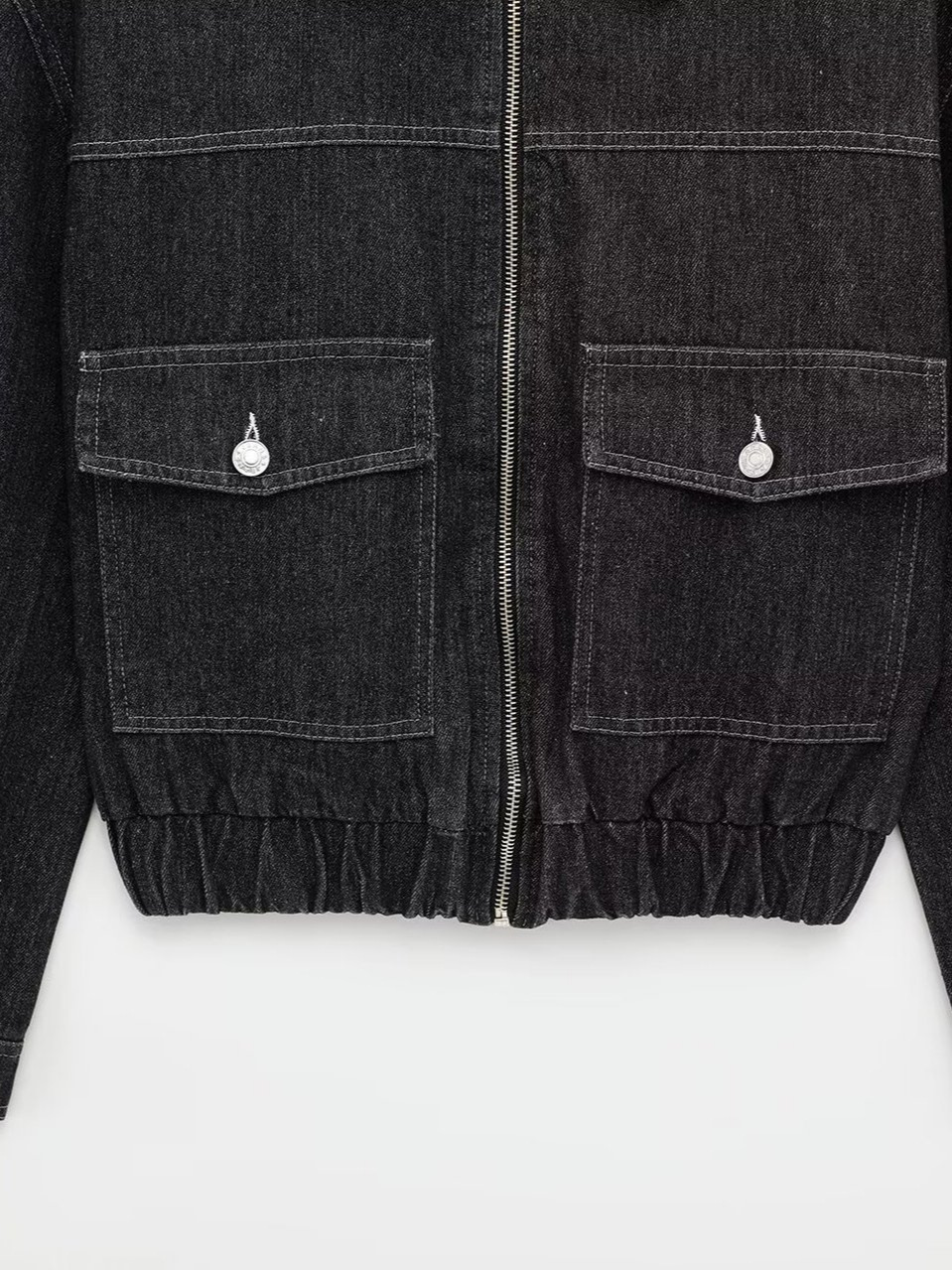Cross-border women's 2025 spring and autumn new European and American fashion casual loose plus size lapel long sleeve Denim coat top