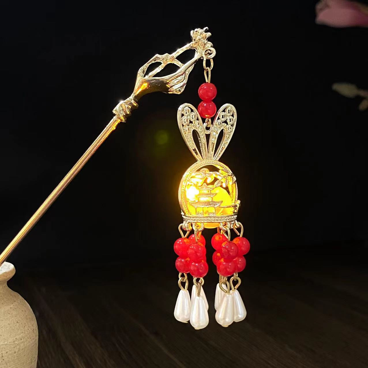 야광머리핀 9703