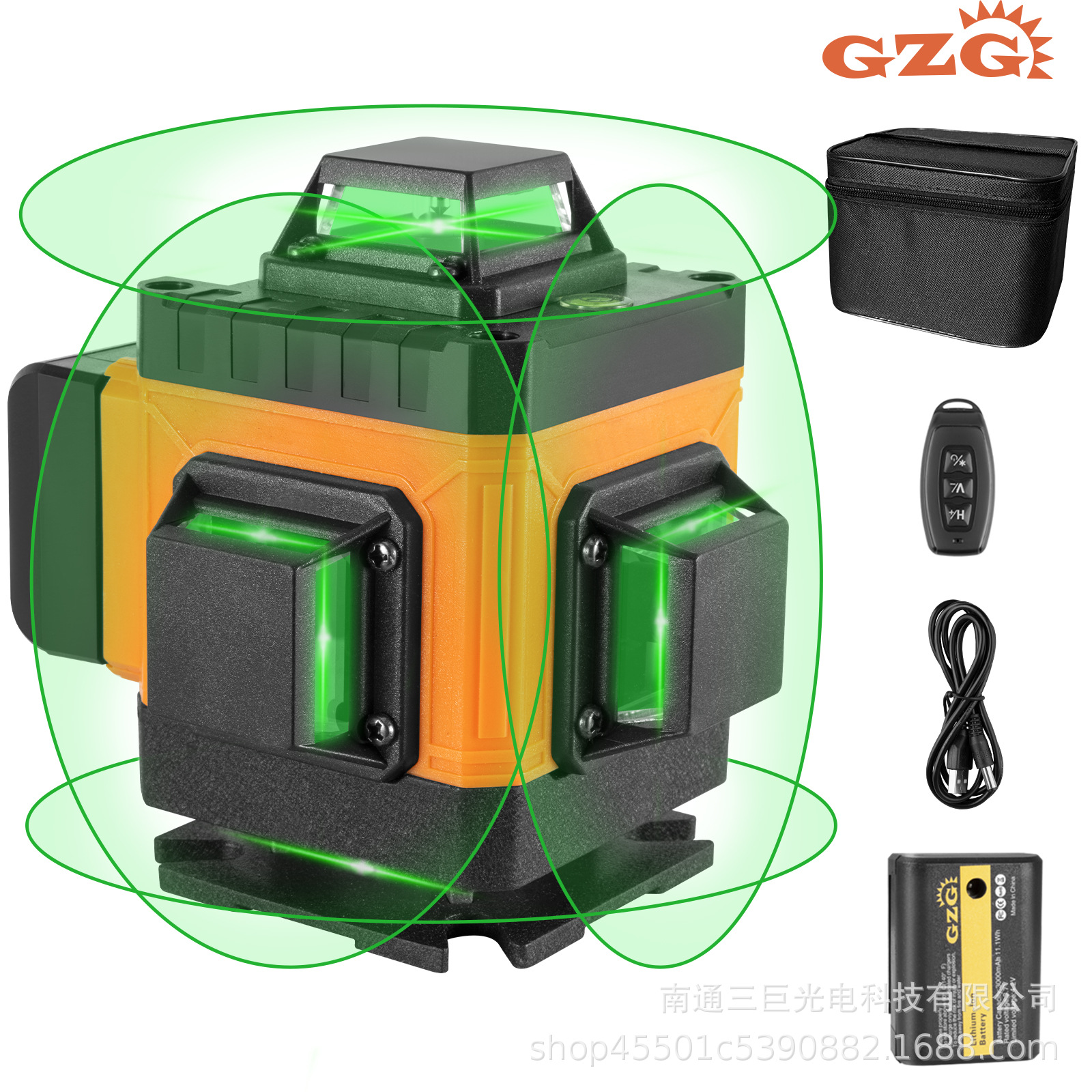 Fábrica de auto-explotación 3D 4D 8/12/16 línea luz verde luz roja luz violeta nivel láser