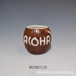 厂家直供陶瓷椰子杯夏威夷提基鸡尾酒杯酒吧Tiki Mug图腾杯鬼脸杯