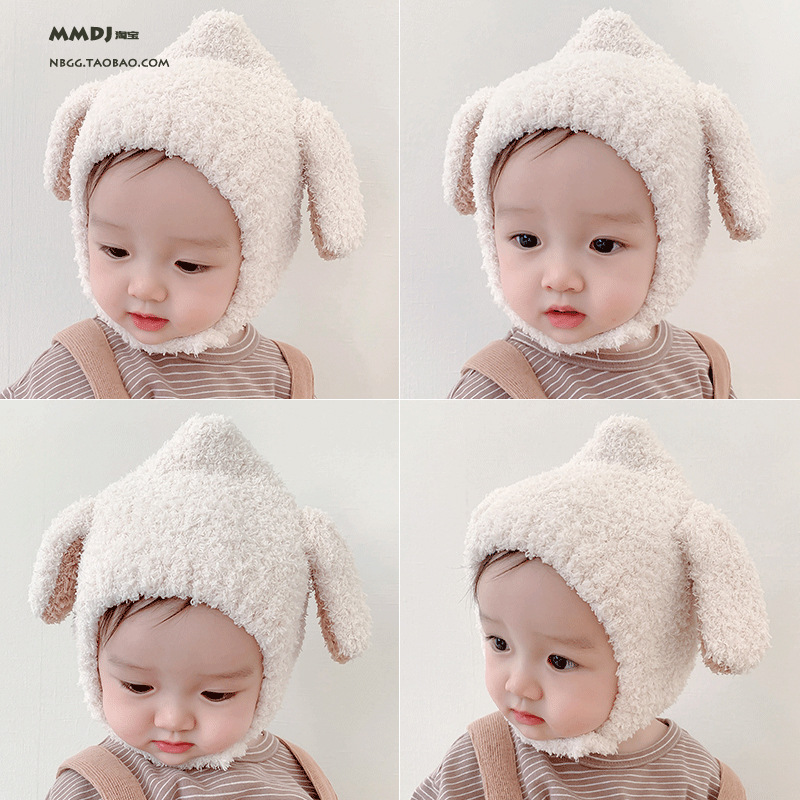 Children's winter velvet hat