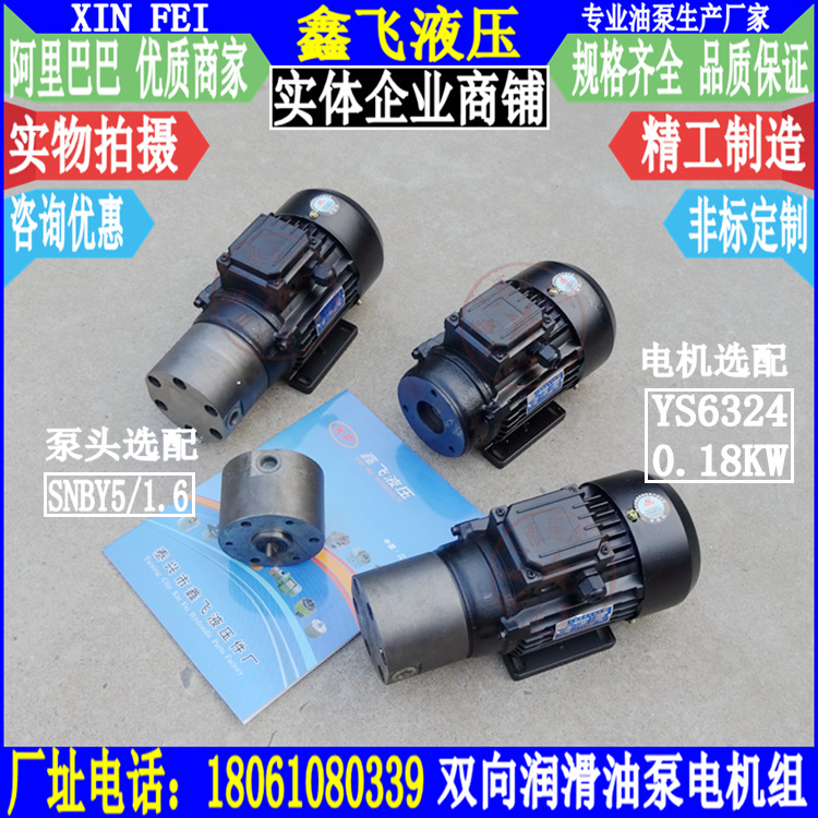 SXF-4.5双向油泵电机组 减速机齿轮箱润滑泵装置YS6324 0.18KW