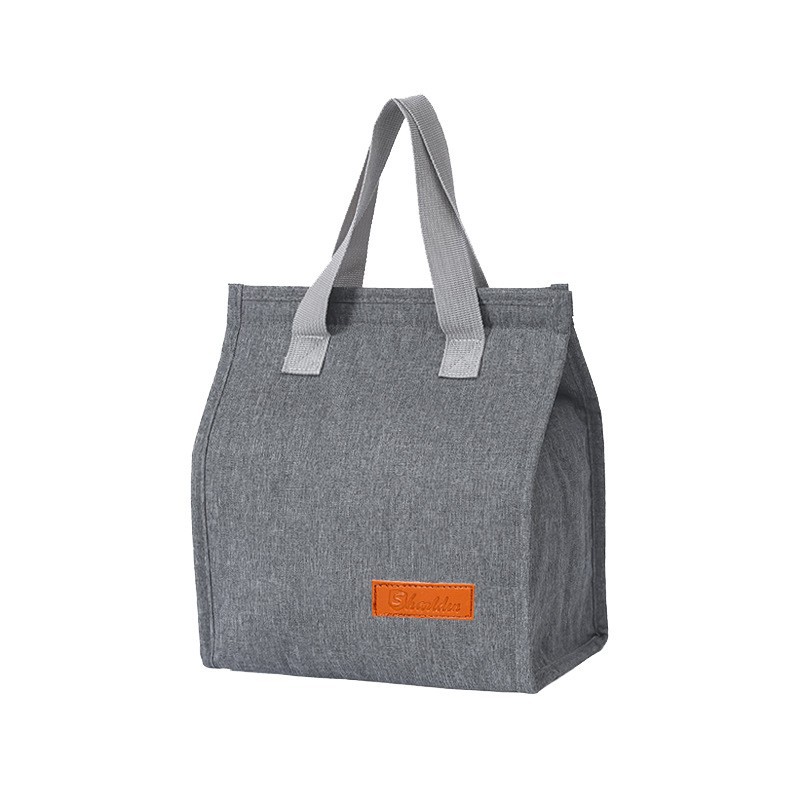 Nuevos productos transfronterizos bolsas de almuerzo de gran capacidad simple bolsas de almuerzo portátiles bolsas de almuerzo bolsas de aislamiento térmico velcro comercio exterior
