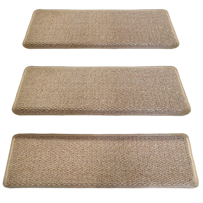 Simple imitation sisal stair tread mat, non-slip and wear-resistant step pad, villa stair protection mat, cross-border Amazon