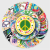 50 world peace Graffiti Sticker personality Cross border Sticker DIY Mobile phone shell Skate trunk Sticker waterproof