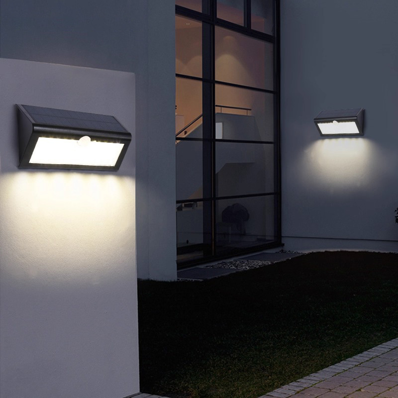 lámpara solar al aire libre lámpara de patio doméstica lámpara de pared jardín super brillante al aire libre iluminación de inducción del cuerpo humano lámpara de calle integrada