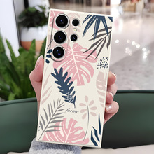 外贸爆款复古树叶手机壳适用三星S22硅胶S25全包软壳S24精孔防摔