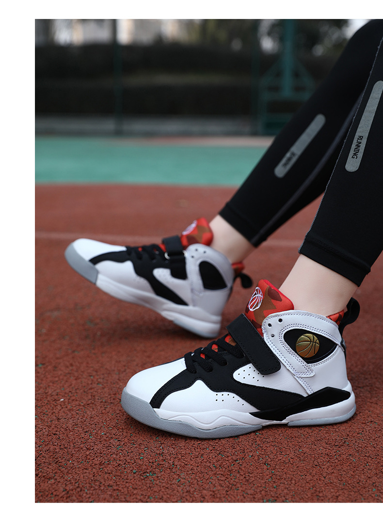 Children's basketball sports boys' middle-aged and old children's casual training shoes, soft soles, anti slip_voghion.com