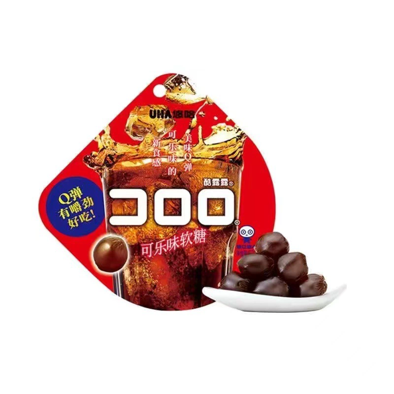 Фруктовые желейные конфеты (UHA Cool Lulu) 52 г, виноград и микс вкусов, мягкая жевательная закуска